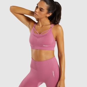 Gymshark energy sports bra in dusty pink